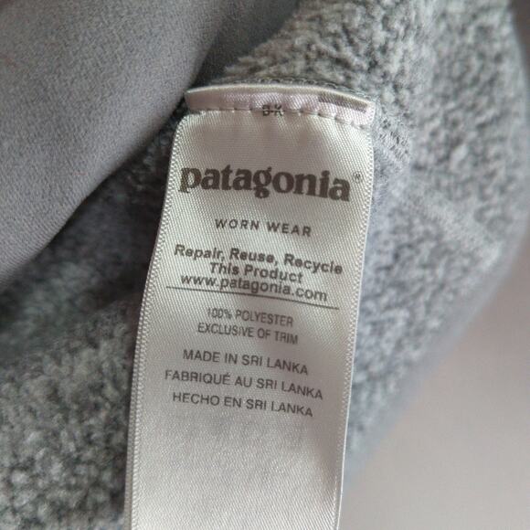 Patagonia Better Sweater Womens S Gray Full ZIp Zip Logo Outdoors - Picture 5 of 9